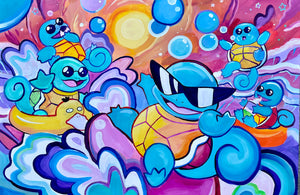 Squirtle Squad Poster