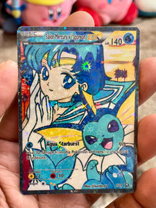 Sailor Mercury x Vaporeon Holographic card POSHLAWD Sailor Mercury x Vaporeon Holographic card POSHLAWD