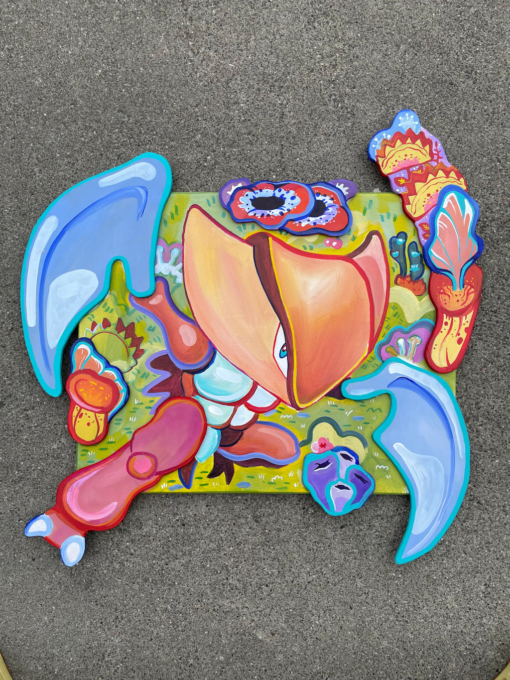 Kabutops framed print