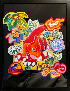 Charmeleon framed print