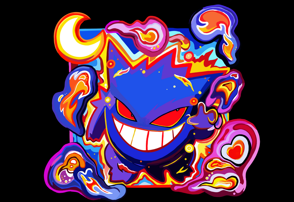 Gengar Will o Wisp Framed Print